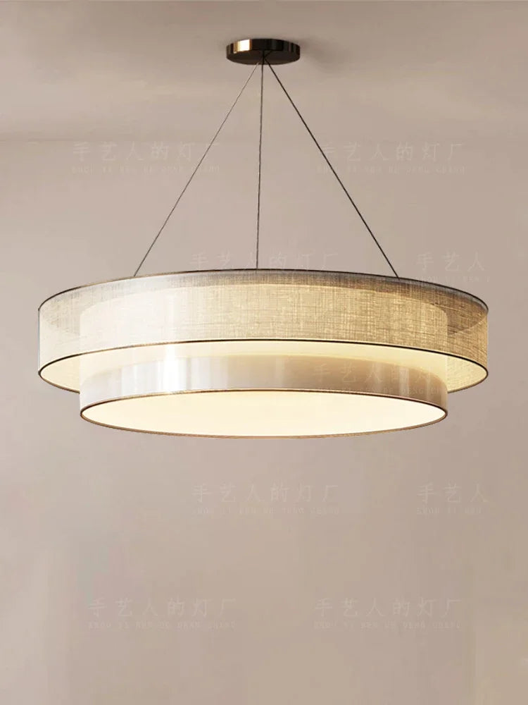 Nordic Fabric Art Led Pendant Lights For Living Dining Room Kitchen Coffee Tables Bedroom Chandelier Home Decor Light Fixture