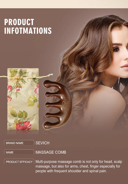 2pcs Set Herbal Hair Oil & Sandalwood Comb India Hair Oil Ayurvedic Hair Growth Oil Rosemary Hair Growth Oil Hair Regrowth Serum