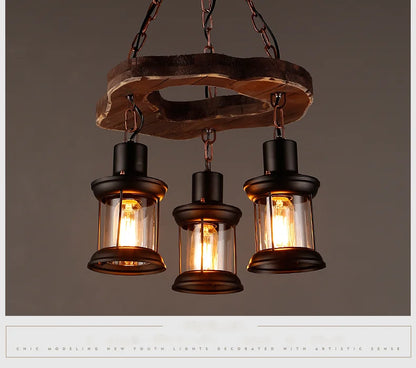 Classical Industrial Iron LED Wheel Pendant lights Metallic lustre Hanging Lamps Bar decoration Suspend Lamps Cafe Pendend Lamps