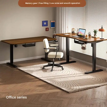Electric Standing Desk 80/100/120/140cm Height Adjustable Office Computer Desk Study Gaming Table for Workstation Business Use