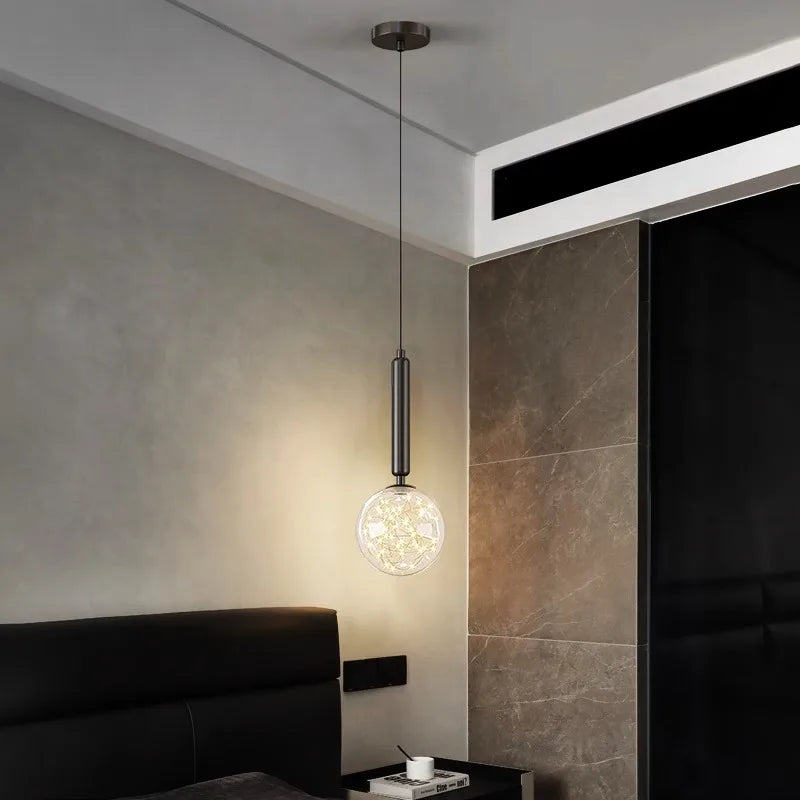 1 PC Modern Home Decor LED Lights Bedroom Lamp Bedside Pendant Light Lamps LED Chandeliers Hanging Light Indoor Lighting
