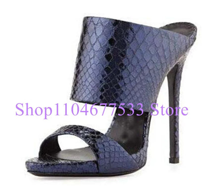 Fashion Stiletto Heel Lady Slipper Sandals Luxury Champagne Gold High Heels Sandals Shoes Woman Large Size Casual Sandals
