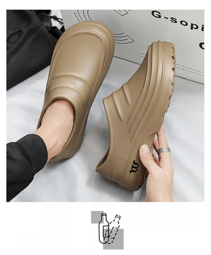 Summer Chef Shoes Anti Slip and Oil Proof Work Shoes Lazy Slippers Casual Trendy Slipper One Step Fashion Garden Shoes For Beach