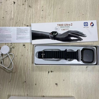 New Watch T800 Ultra2 Smart Watch 2026 Mens Womens Tracking Bluetooth Talk BT Music Wireless Charging Smart Watch
