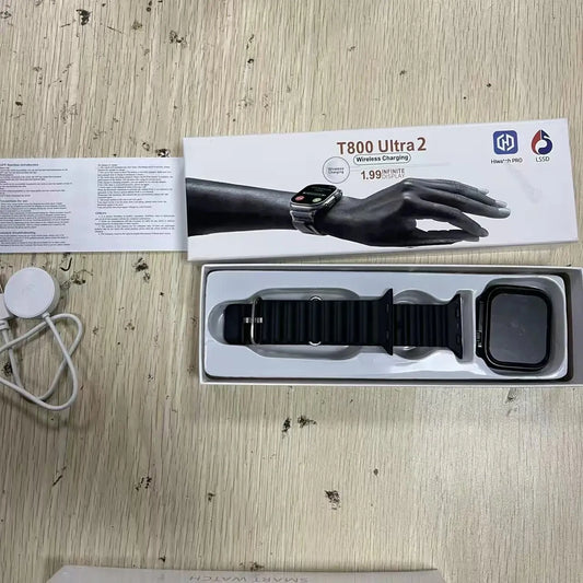 New Watch T800 Ultra2 Smart Watch 2026 Mens Womens Tracking Bluetooth Talk BT Music Wireless Charging Smart Watch