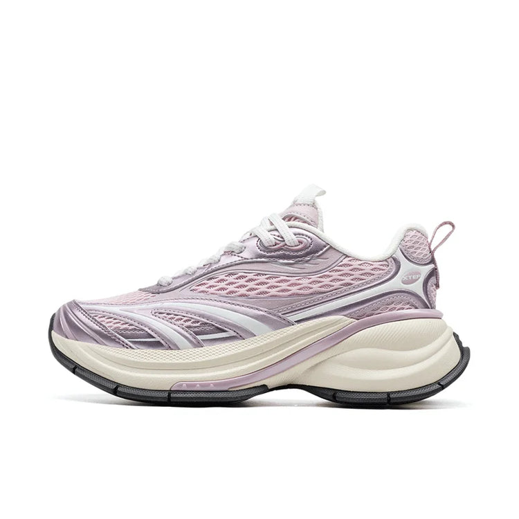 Xtep Basque 3.0 Trendy Cushioning Stable Soft Flexible Rubber Thick Sole Daily Sports Female Shoes 874218320006