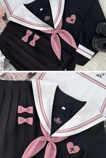 JK Korean uniform suit Japanese student pleated skirt college style school outfits women Sailor outfit cosplay uniform japanese