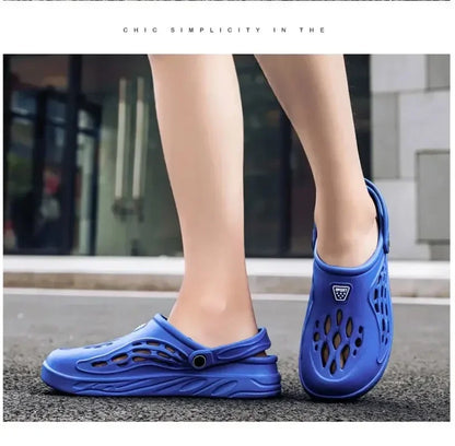 Plus Size 47 48 49 Men Summer Clogs Sandals EVA Slippers Men and Women Garden Shoes Beach Sandals Couple's Outdoor House Slides