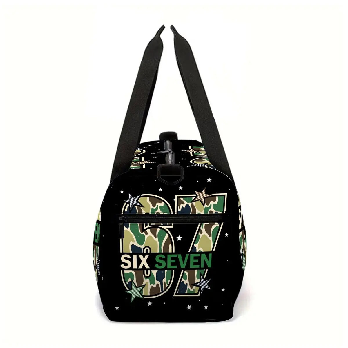 Classic Popular Funny Novelty 67 six seven 3D Printed Travel Bags Barrel Shape Crossbody Bag Outdoor Sports Bags Gym Yoga Bag