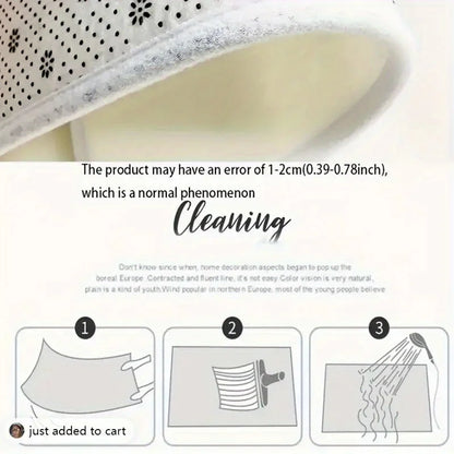 VIKAMA Creative Carpet Letter Floor Mat Door Mat Kitchen Rug Long Carpet Living Room Carpet Rug For Bedroom Machine Washable