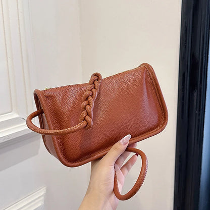 100%Real Cowhide Genuine Leather Sac Fashion Women Crossbody Bags For Ladies New High Capacity Shoulder Bag Handbag Female Purse