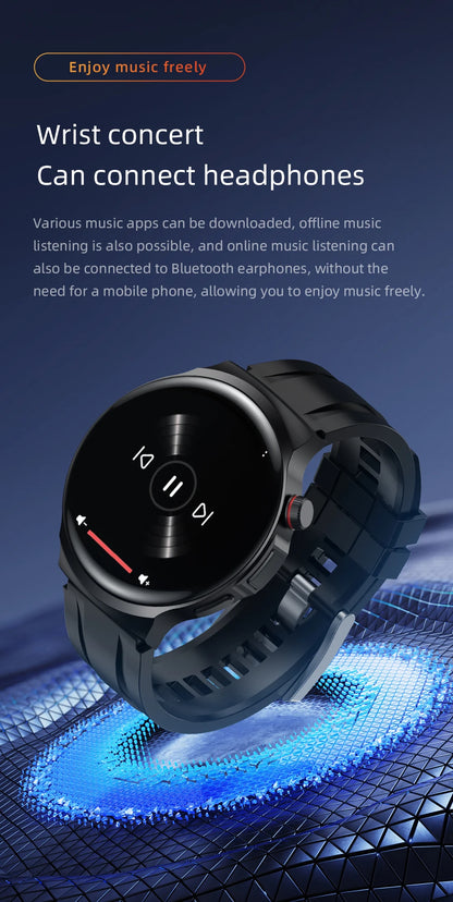 1.98-inch Amoled large Screen Smartwatch Android 13.0 Smart Watch Men With 210° Rotating Camera GPS Position WIFI Sim Card Slot