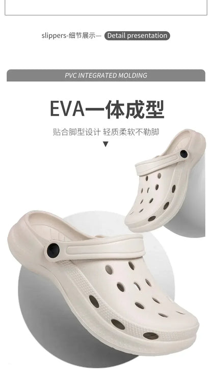 2026Summer Men Clogs Sandals Men's and Women's Leisure Slippers Beach Slides Home Garden Shoes Outdoor Sandals Plus Size46 47 48