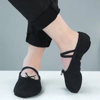 Girls Ballet Shoes for Woman Ballerina Shoes Ballet Flats Women Canvas Soft Sole Dance Slippers Children Practise Dance Shoes