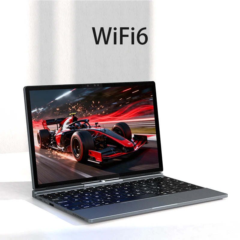 10.1-inch Mini Laptop Intel N150, 2-in-1 Tablet/Notebook DDR4 32GB M.2  2280 Sata 1TB 1 Megapixel Camera with Face Unlock
