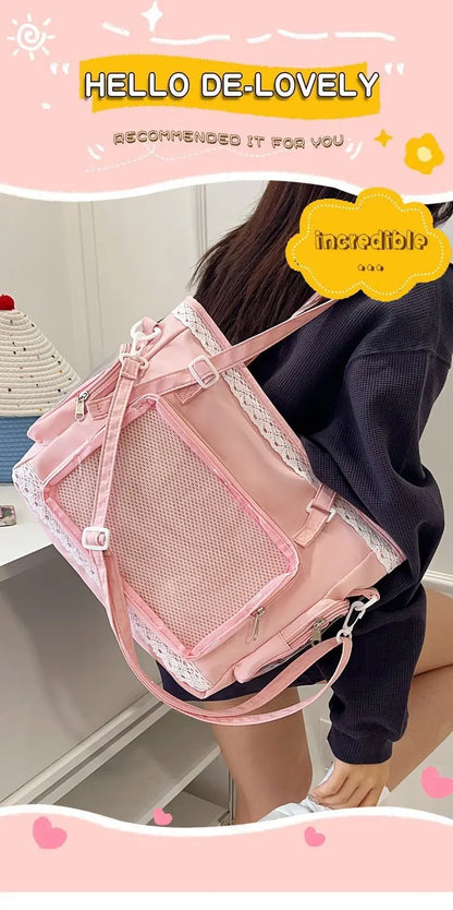Ballet Girl Large Appetite Itabag Japanese Two-Dimension Single Shoulder Crossbody Bag Gift For Friends Women'S Handbag