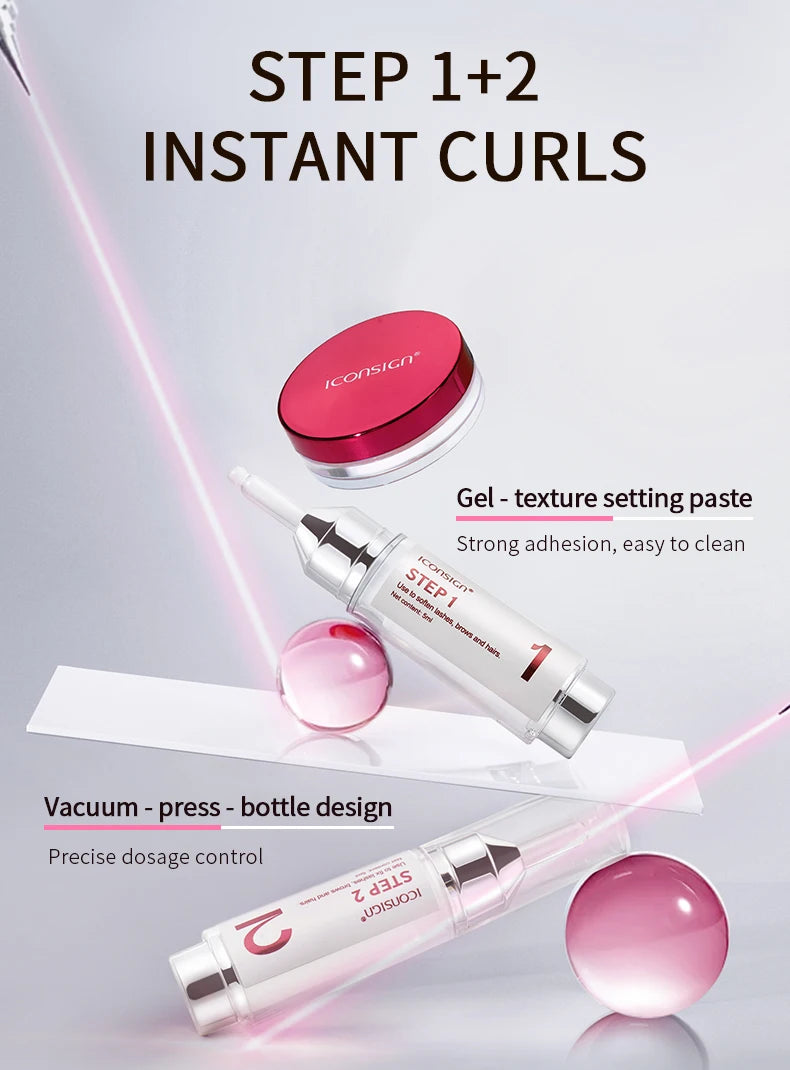 ICONSIGN Cysteamine Lift Kit 8-12 Min Plant Extract Vegan Ingredient Eensitive Skin Eyelash Brow lift Gift Beauty Makeup Sets
