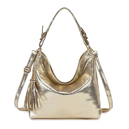 New Crossbody Bags for Women Tote Bag Hobo Messenger Bag Women's Shoulder Bag Vintage Tassel Ladies Hand Bags Leather Handbag