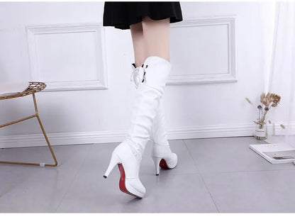 Women Boots Luxury Knight Women Length Boot Fashion Sexy Soft Leather Shoes Leather Elegant Comfortable Knee High Boots