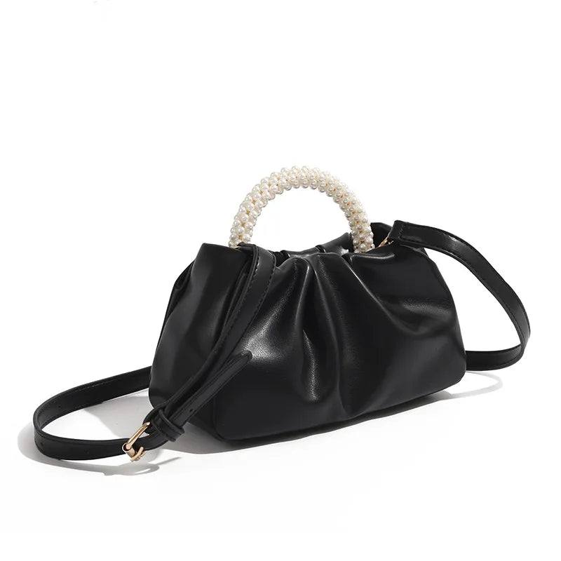 Fashion Pearl Handle Women Dinner Clutch Purse Handbags Luxury Design Ladies Square Shoulder Bags Female Small Messenger Bag