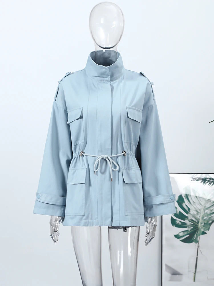 Faux Leather Bomber Jacket Oversized Collared Long Sleeve 2026 Spring Edgy Women Faux Leather Coat Fashion  Bold Lady Outerwear
