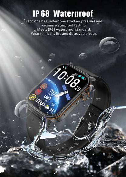 New GPS Military Smart Watch Bulit-in GPS Compass Altimeter Barometric 10ATM IP69K Waterproof AMOLED BT Call Smartwatch