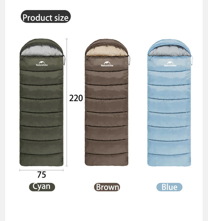 Naturehike Camping Sleeping Bag Ultralight Waterproof 4 Seasons Warm Envelope Type Sleeping Bag for Outdoor Hiking Backpacking