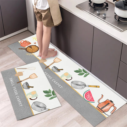 VIKAMA Kitchen Floor Mat Living Room And Bedroom Entrance Door Mat Home Decoration Laundry Room Corridor Long Small Carpet