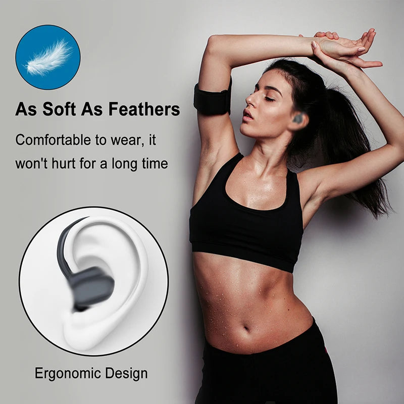 Lenovo Sports Wireless Headphones BT 5.3 over Ear Ture Buds with Earhooks Waterproof Sports Earphones Running in-Ear Headset