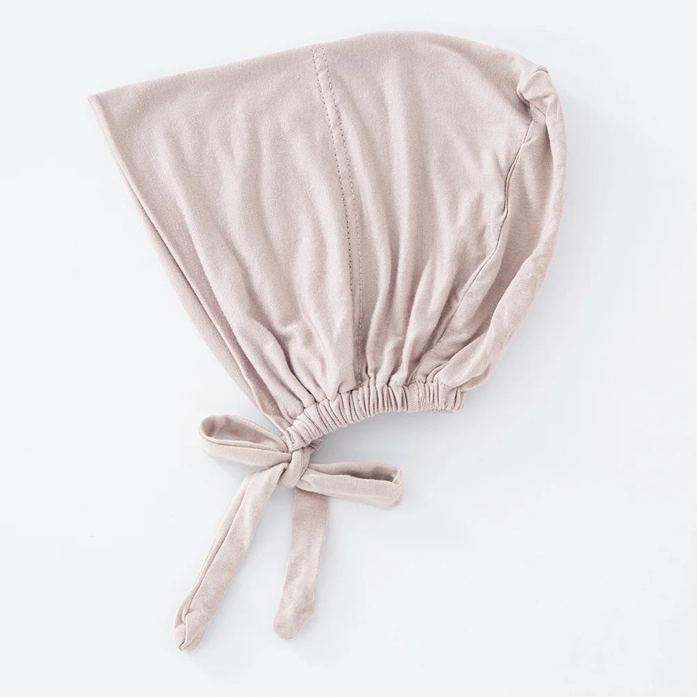 82 Colors Tie-Back Undercaps Fashion Women's Inner Hijab Muslim Cap Bonnet Plain Islamic Cotton Spandex Jersey DEW Underscarf