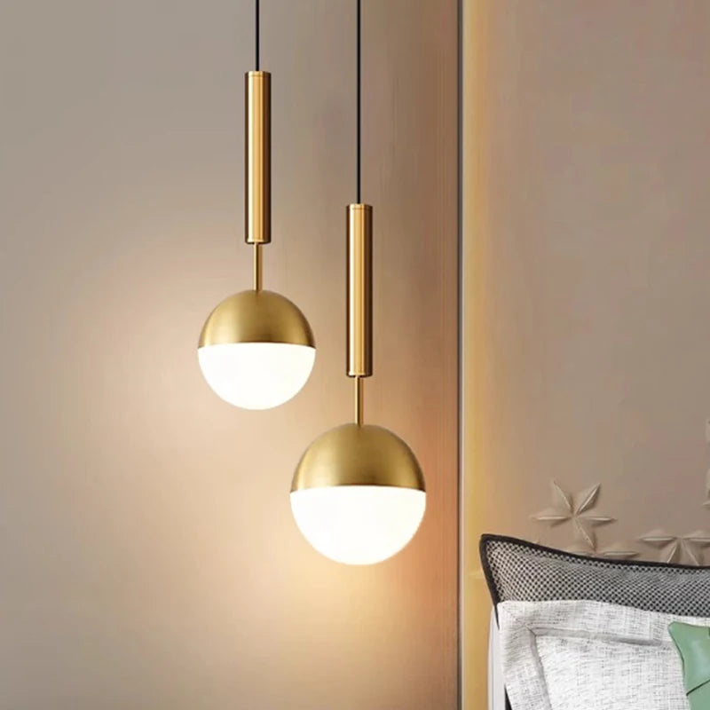 1pc Modern Home Decor LED Lights Bedroom Lamp Bedside Pendant Light Lamps LED Chandeliers Hanging Light Indoor Lighting