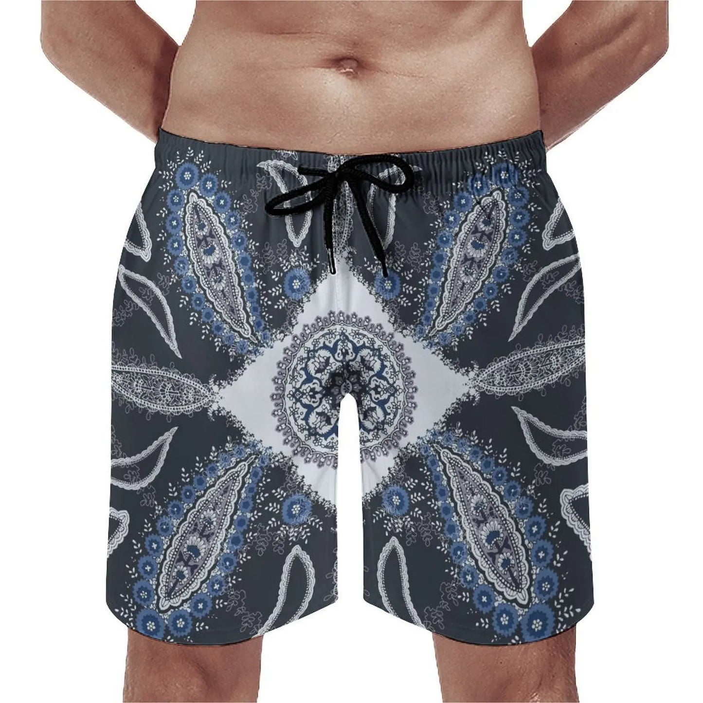 Customizable Bandana Beach Couple Swimsuits Men Casual Beach Pants Women Bikinis Brand New Design