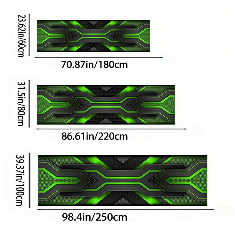 VIKAMA Simple Motorcycle Mat Non-Slip Easy Clean Garage Carpet Motorcycle Display Mat for Male Bedroom Dorm Home Decor