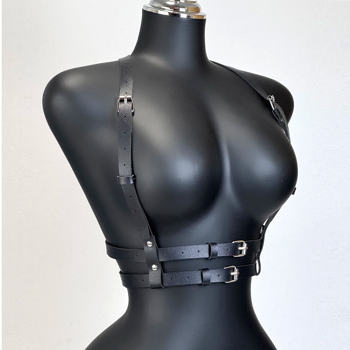 Fashion PU Leather Waist Belt For Women Punk Gothic Chest Harness Belt Harajuku Suspenders Clothing Accessories