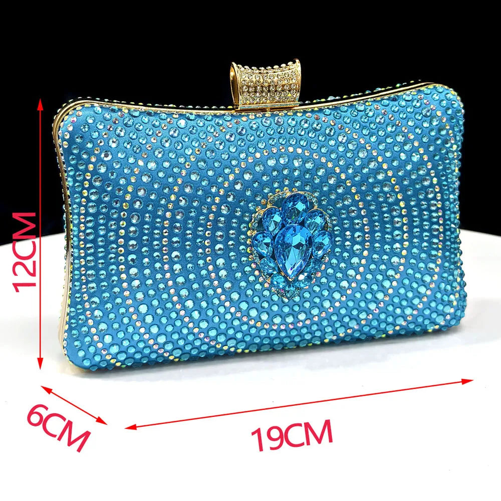 Latest Women Italian Shoes and Matching Bags Decorated with Rhinestone Elegant Pointed Toe Wedding Shoes Bride