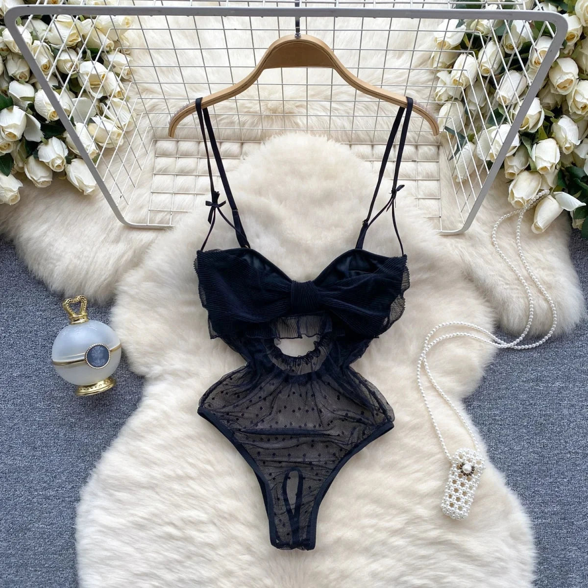 Woman Lace Splice Hollow out Design Women's Bodysuit Base Layer Small Vest High Waist Straight Tube Fashion Sexy Bodysuit New