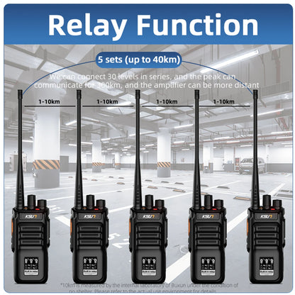 2 Pieces Repeater Walkie Talkie Long Range KSUT RL30 Professional Wireless Communication Radios For Tunnel Cellar Talkie Walkie