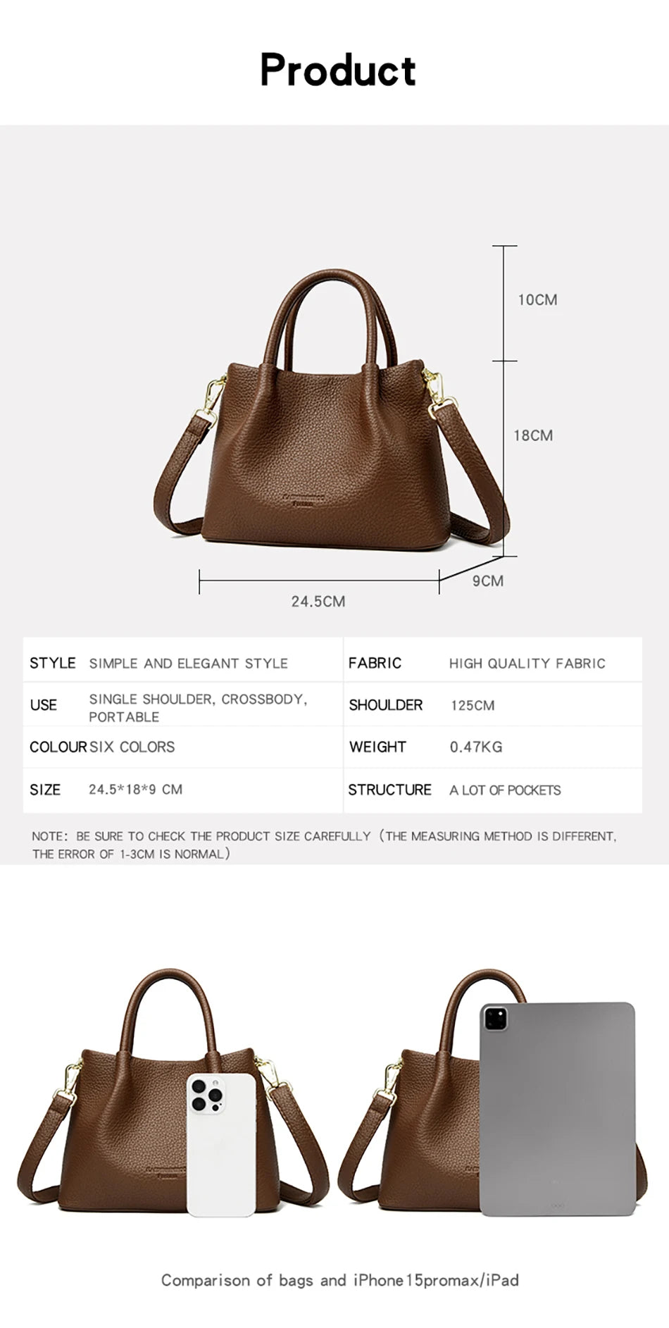 Women Soft Leather Top-Handle Bags Luxury Designer Handbag Solid Color Ladies Shoulder Crossbody Bag And Purse Commuting Sac