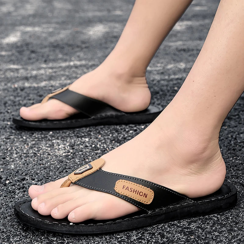 Hot-selling Summer Slippers for Men Soft Sole Slides New Arrival Male Flip Flops Leisure Walk Men's Casual Sandals New Half Drag