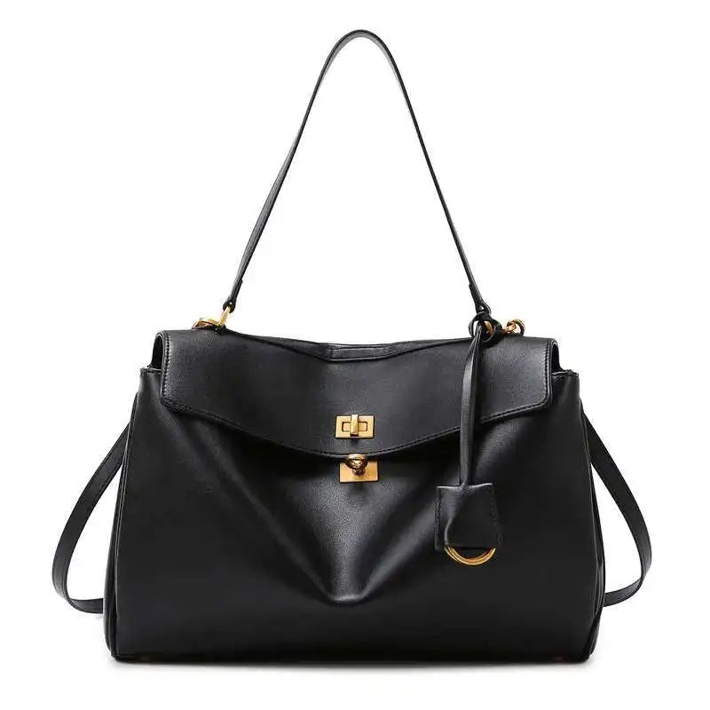 Luxury Fashion Leather Women's Tote Bag Lazy Bag Rodeo Briefcase Handbag Underarm Bags Large Capacity Crossbody Shoulder Bag