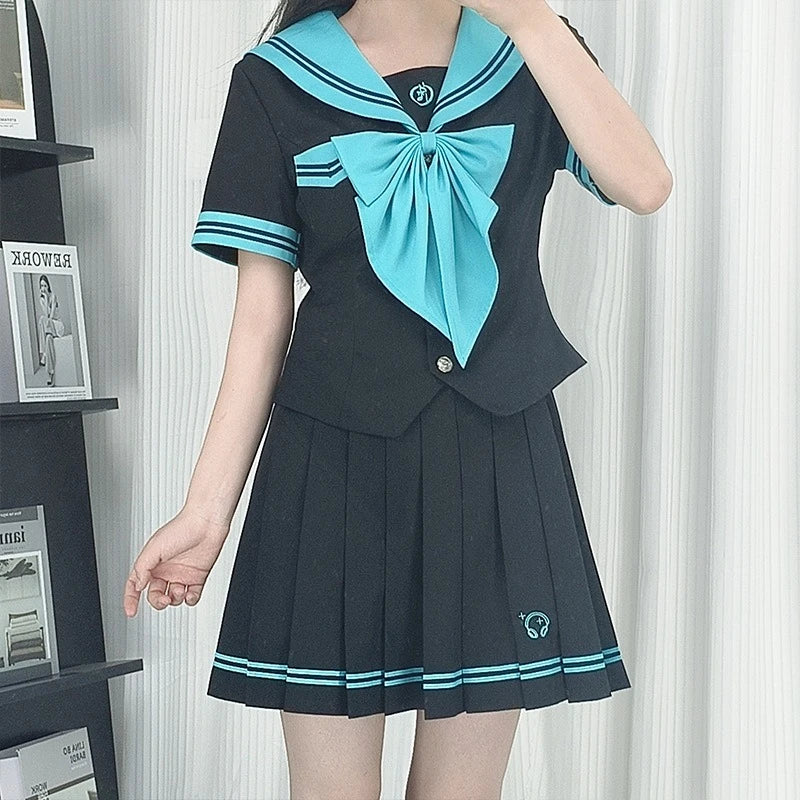 Hatsune Miku's Cute and Sweet JK Sailor Uniform Hatsune Miku Schoolgirl Uniform Set Ogura Yuzu Japanese-style School Uniform