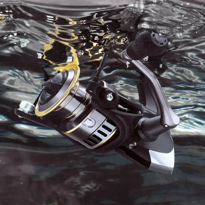 OKUMA HE1000-7000 Fishing Reel Metal Ball Grip Spinning Reel 5.2:1 Metal Reel Cup 12KG Max Drag