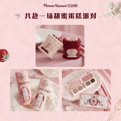 Flowerknows Gift Box Makeup Set Little Angel Full Box Lip Glaze Blusher Shell Jewelry Flower Know Birthday Gift Kit