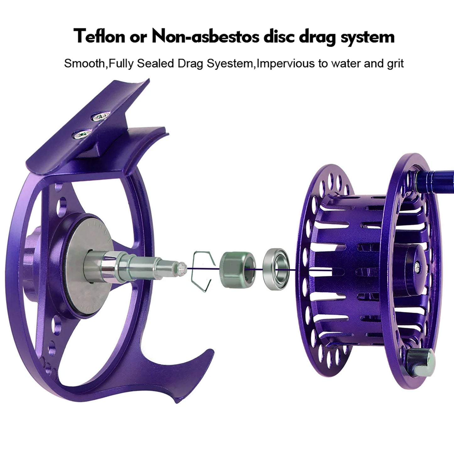 Fly Fishing Reel Aluminum Alloy 3/4 5/6 7/8 WT 2+1BB Interchangeable For Saltwater And Freshwater Fly Wheel Fishing Accessories