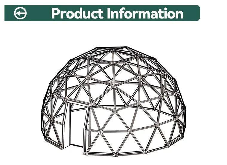 Outdoor Semi-Dome Igloo Camping Tent - Geodesic Dome Glass Sphere Tent Bubble House