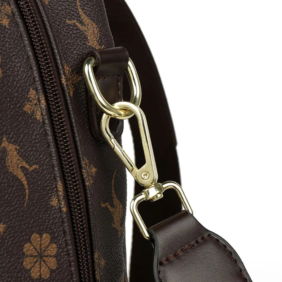 New Classical Fashion High Quality Soft Leather Travel Backpack Women Large Capacity Luxury Shoulder Bags School Bag Backpacks