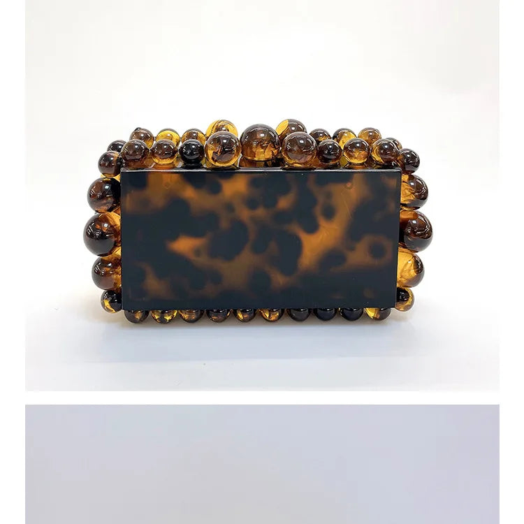 Luxury Design Shoulder Crossbody Bag Fashion New Evening Clutch Bag Ladies Handbag Acrylic Transparent Small Square Bag Female