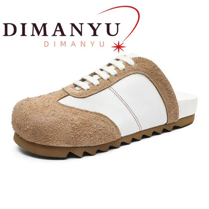 DIMANYU Men's Slip-On Outdoor Slippers  2026 New Fashion Mule Shoes Men Thick Sole Mixed Color Casual Men's Slippers