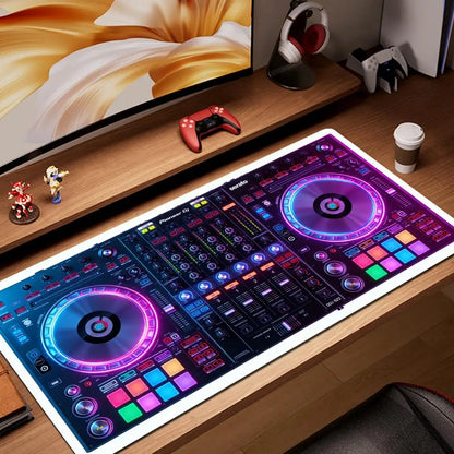 Radio Dj Workbench Mouse Pad Gamer XL Large HD HYBXAXC Desk Mats MousePads Natural Rubber Carpet Anti Slip Laptop Mice Pad