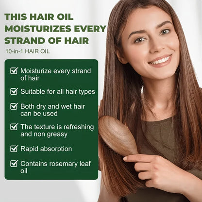 GSWP 10-in-1 Moisturizing Hair Oil: Hydrates and nourishes to care for your tresses.50ml/100ml